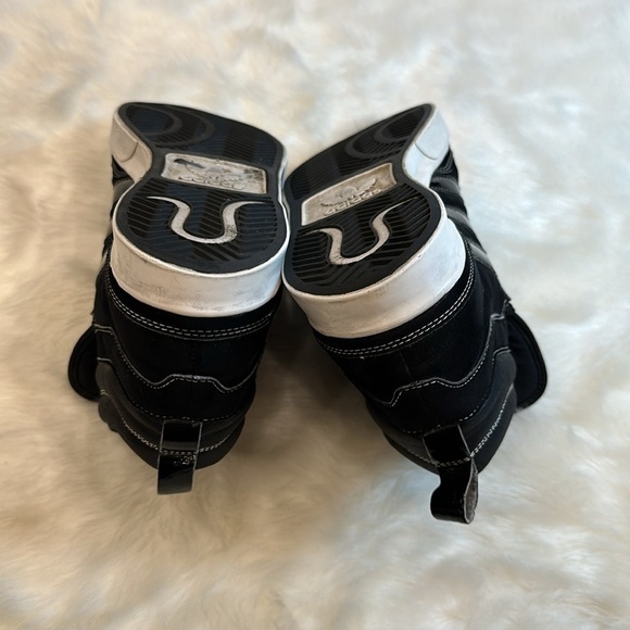 Adidas black and white high tops, size 8.5 - Picture 6 of 12